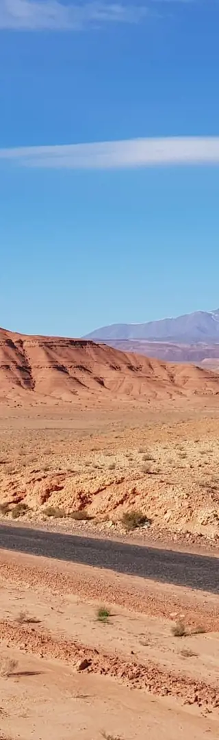 Mondlandschaft in Richtung Atlasgebirge